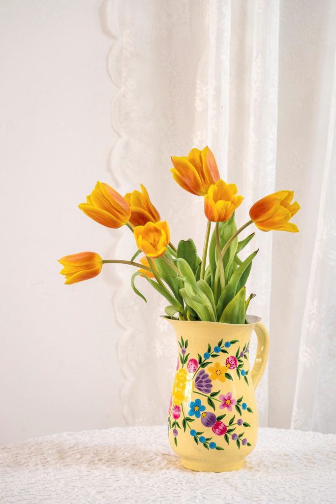 Hand Painted Stainless Steel Water Pitcher